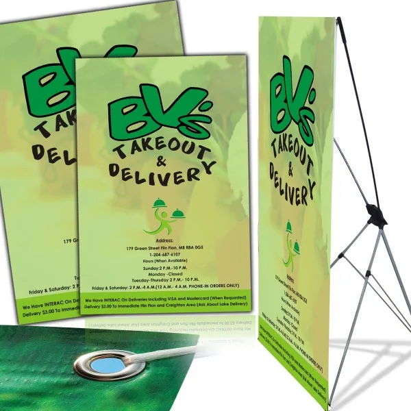 Large format vinyl banners
